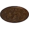 Ekena Millwork Baile Ceiling Medallion (Fits Canopies up to 6"), Hnd-Painted Root Beer Crackle, 31 1/4"OD x 2 1/4"P CM31BARBC - alternate 4